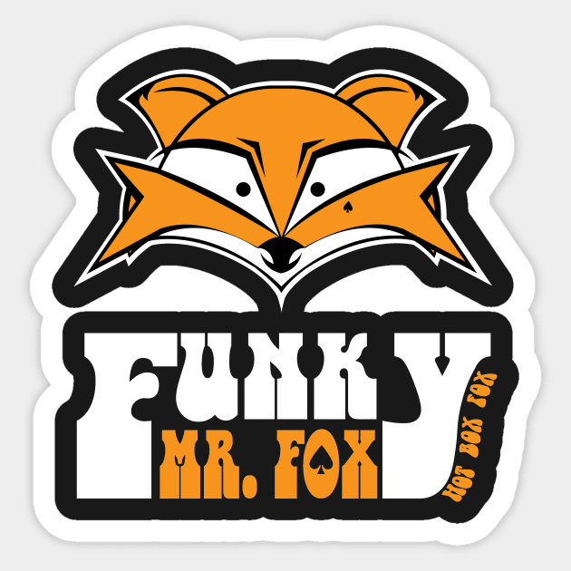 Funky Mr Fox HFB Sticker by RadzInk